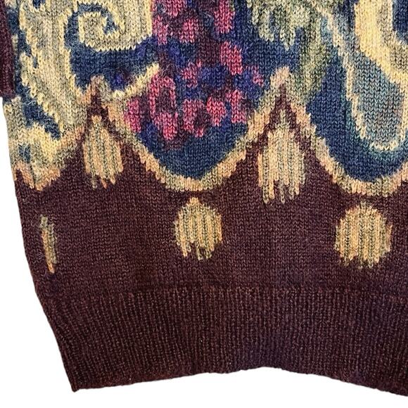 Ellen Tracy Women’s Sz S VTG Navy Mohair Cardigan Sweater 90s Oversized Knit - Picture 9 of 10